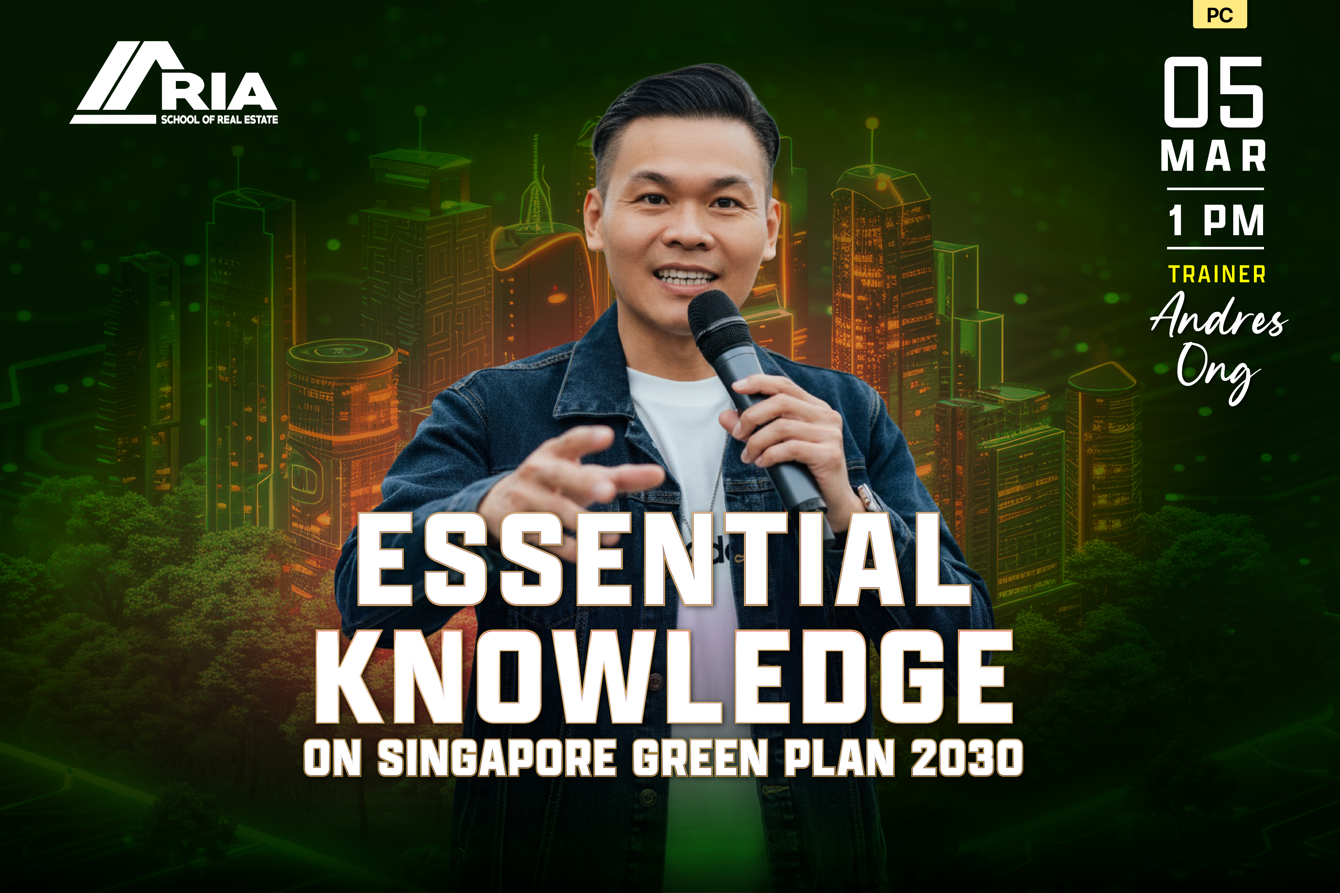 PC-CRS-260052 = ESSENTIAL KNOWLEDGE ON SINGAPORE GREEN PLAN 2030 - ONLINE (ZOOM)