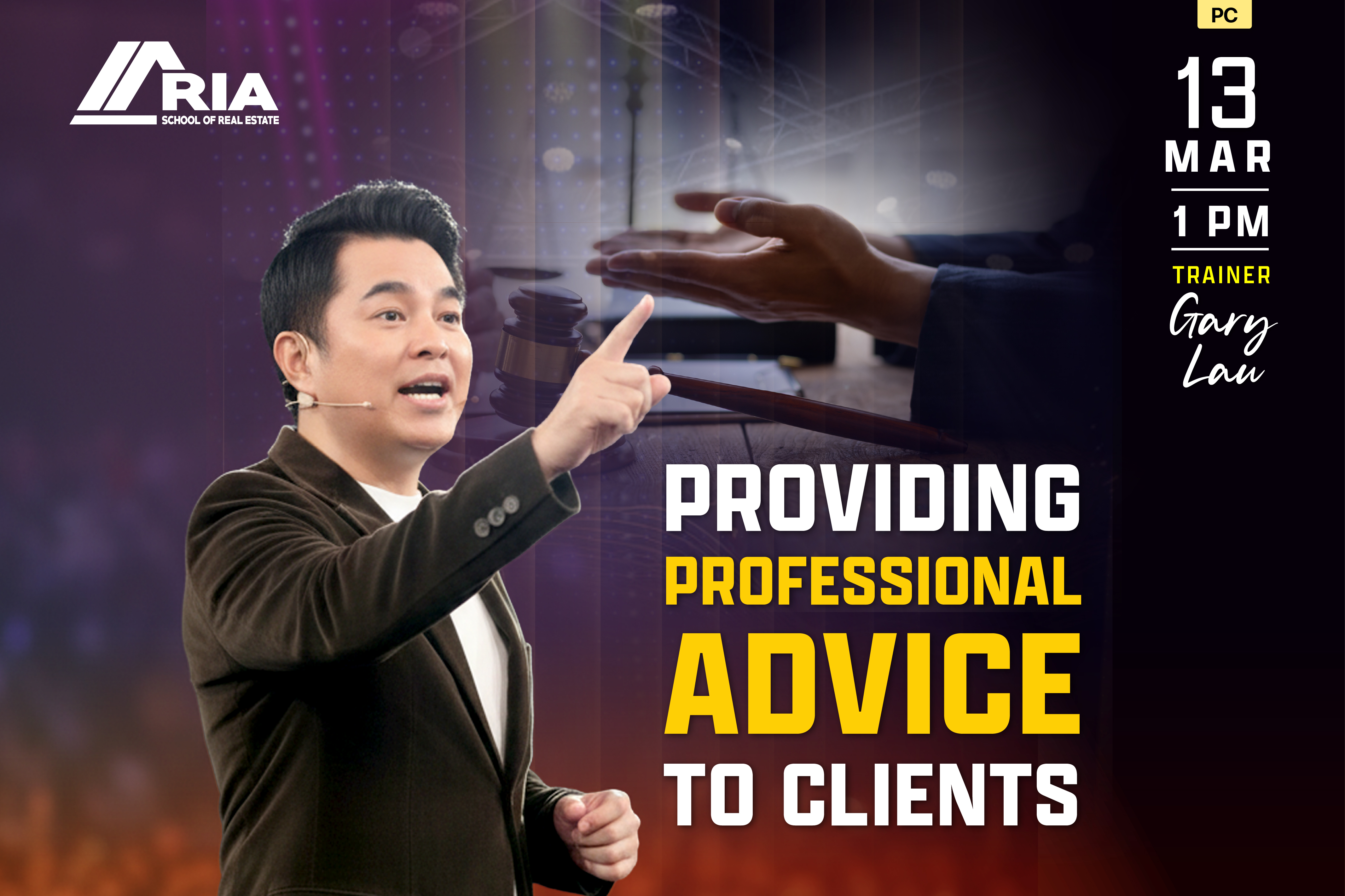 PC-CRS-260021 = PROVIDING PROFESSIONAL ADVICE TO CLIENTS - ONLINE (ZOOM)